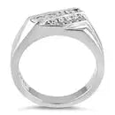 Sterling Silver Men's Engagement CZ Ring