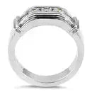 Sterling Silver Men's Engagement CZ Ring