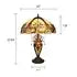 LIAISON Victorian-Style Antique Dark Bronze 3 Light Double Lit Table Lamp 16" Wide