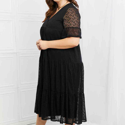 P & Rose Lovely Lace Full Size Tiered Dress