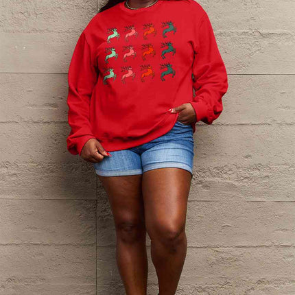 Simply Love Full Size Graphic Long Sleeve Sweatshirt