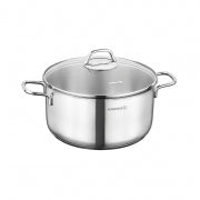 Korkmaz Perla 2 Piece 2.3 Liter Stainless Steel Casserole with Lid in Silver