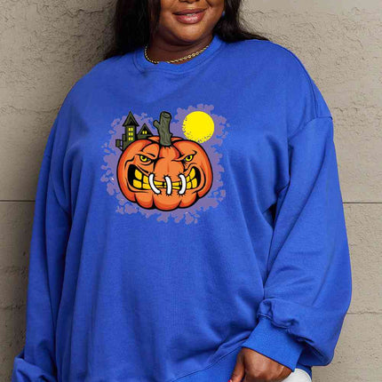 Simply Love Full Size Graphic Round Neck Sweatshirt