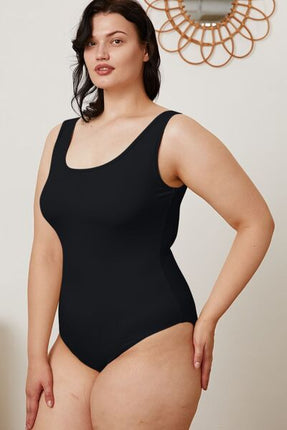 Basic Bae Full Size Square Neck Sleeveless Bodysuit - Vickie Lynn's