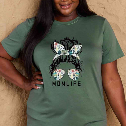 Simply Love Full Size MOM LIFE Graphic Cotton T-Shirt