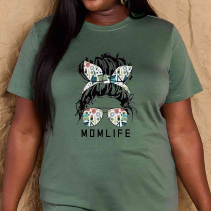 Simply Love Full Size MOM LIFE Graphic Cotton T-Shirt