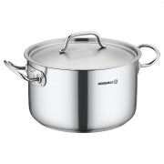 Korkmaz Gastro Proline 3.6 Liter Stainless Steel Casserole with Lid in Silver