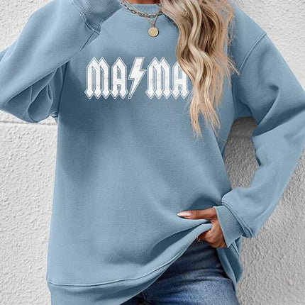 Letter Graphic Dropped Shoulder Sweatshirt