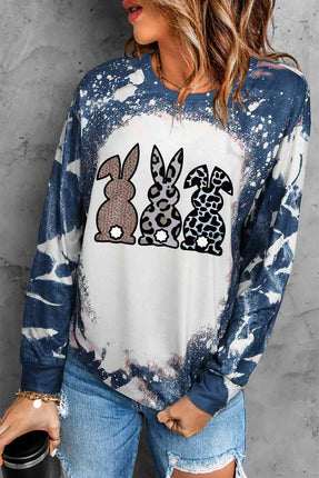 Easter Bunny Graphic Long-Sleeve Top