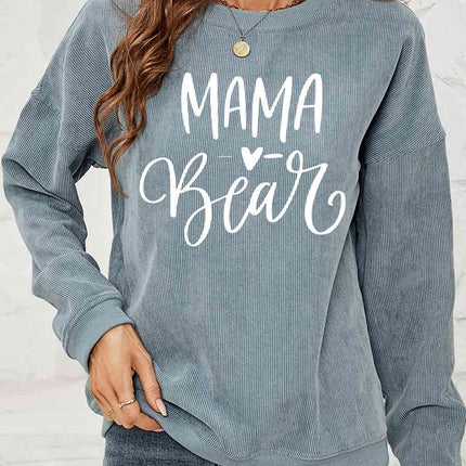MAMA Graphic Round Neck Sweatshirt