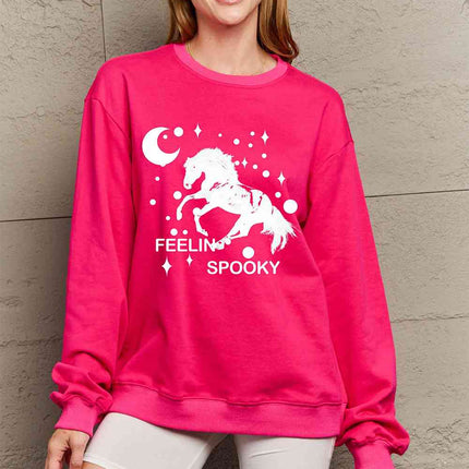 Simply Love Full Size Graphic Drop Shoulder Sweatshirt