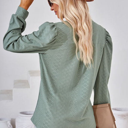 Notched Long Sleeve T-Shirt