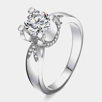 2 Carat Moissanite 925 Sterling Silver Ring