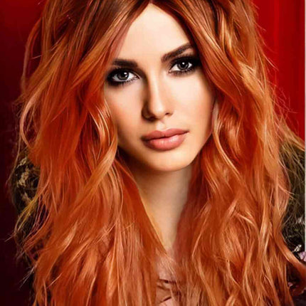 13*2" Lace Front Wigs Synthetic Long Wave 24" 150% Density