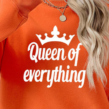 QUEEN OF EVERYTHING Round Neck Sweatshirt
