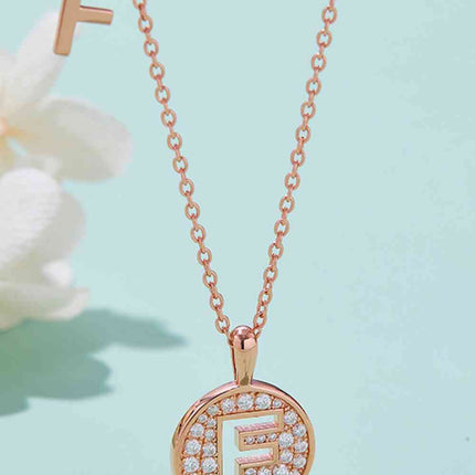 Moissanite A to J Pendant Necklace