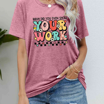 Letter Graphic Short Sleeve T-Shirt