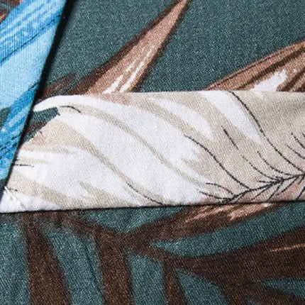 Men's Resort Style Feature Floral Print Slim Fit Single Button Suit