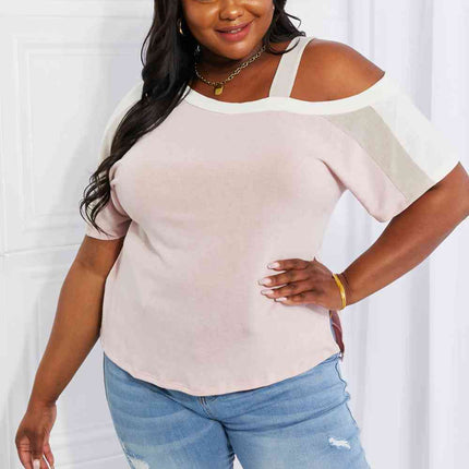 Andree by Unit Full Size Something Simple Cold Shoulder Tee