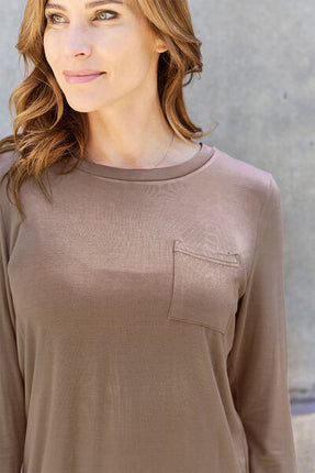 Basic Bae Full Size Round Neck Long Sleeve Top - Vickie Lynn's