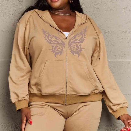 Simply Love Full Size Butterfly Graphic Hoodie