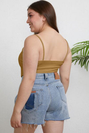 Basic Bae Full Size Round Neck Slim Cami - Vickie Lynn's