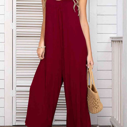 Spaghetti Strap Scoop Neck Jumpsuit