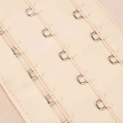 Full Size Hook-and-Eye Lace Trim Shaping Bodysuit