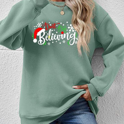 Letter Graphic Long Sleeve Sweatshirt