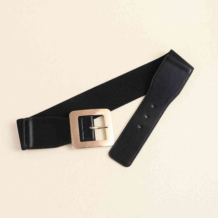 Alloy Buckle PU Leather Belt