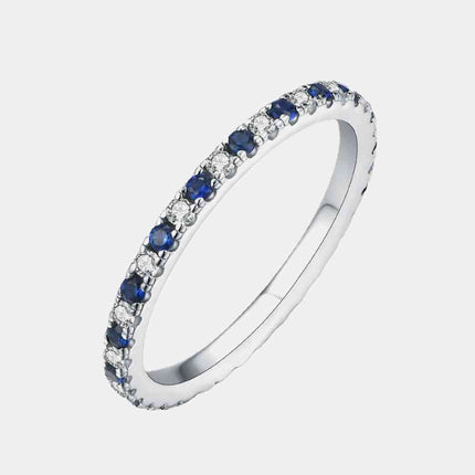 Moissanite Lab-Grown Sapphire Rings