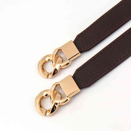 Zinc Alloy Buckle Elastic PU Belt