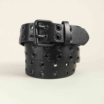 Grommet PU Leather Belt