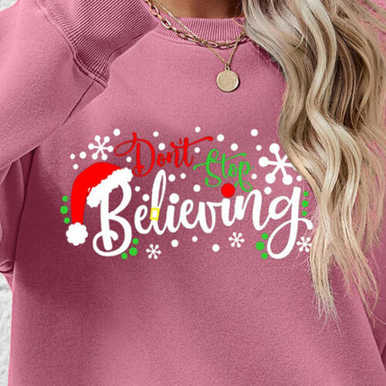 Letter Graphic Long Sleeve Sweatshirt