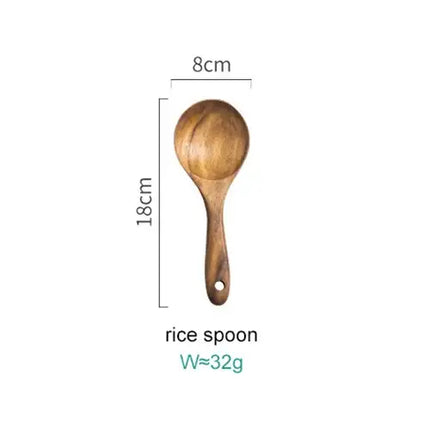 Thailand Teak Natural Wood Tableware Spoon Ladle Turner