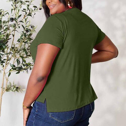 Basic Bae Full Size Round Neck Short Sleeve T-Shirt - Vickie Lynn's