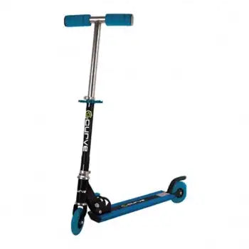 Curve Light Up Wheels Folding Scooter in Blue