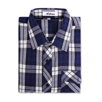 Men's Flannel Plaid Long Sleeve Shirt