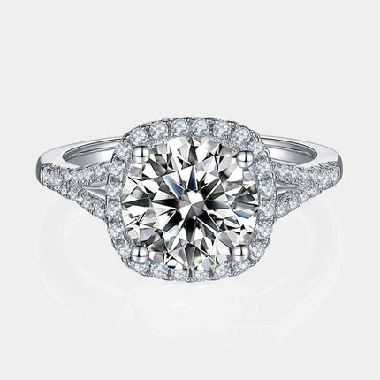 3 Carat Moissanite Halo Ring