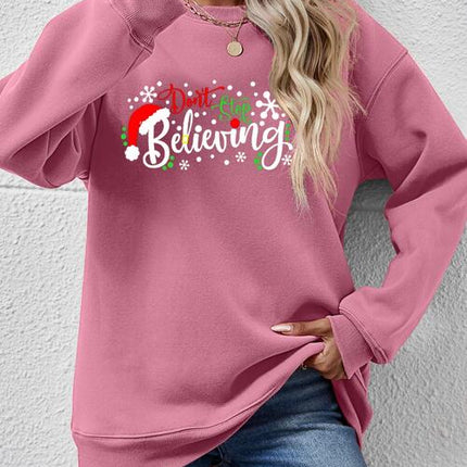 Letter Graphic Long Sleeve Sweatshirt