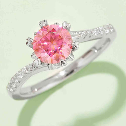 1 Carat Moissanite 925 Sterling Silver Ring