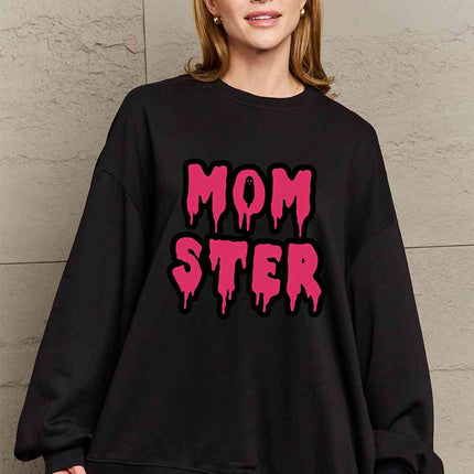 Simply Love Full Size MOM STER Graphic Sweatshirt