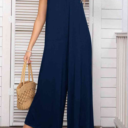Spaghetti Strap Scoop Neck Jumpsuit