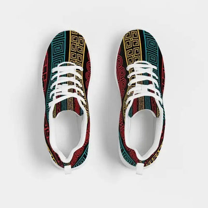 Athletic Sneakers, Low Top Multicolor Canvas Running Sports Shoes, U0665