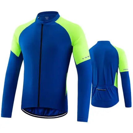 Men's Colorblock Quick Dry Breathable Cycling Long Sleeve Top