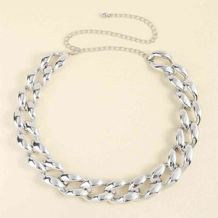 1.2" Width Acrylic Curb Chain Belt - Vickie Lynn's