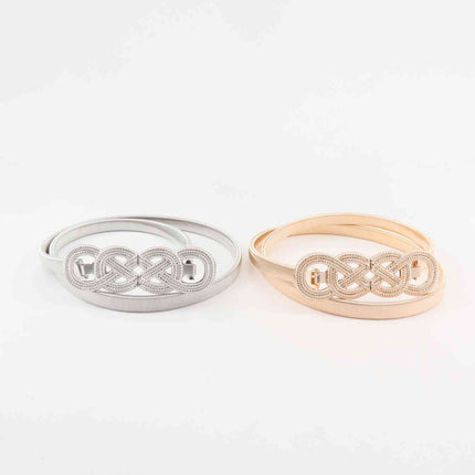 Knot Buckle Metal Belt