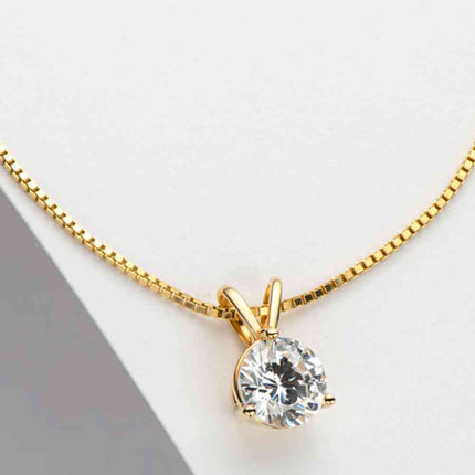 Adored Show Off 1 Carat Moissanite Pendant Necklace