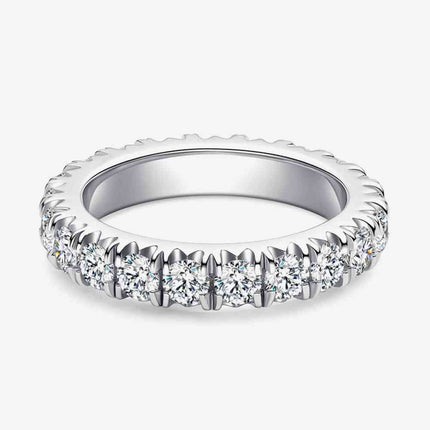 Adored 2.3 Carat Moissanite 925 Sterling Silver Eternity Ring