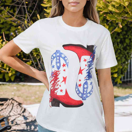 Star Cowboy Boots Graphic Tee